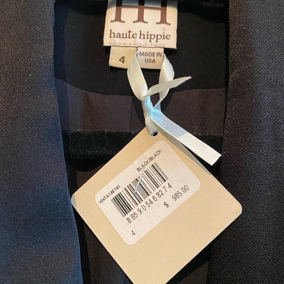 NWT- Haute Hippie- Feather Crepe Tux Blazer Dress - Picture 4 of 4